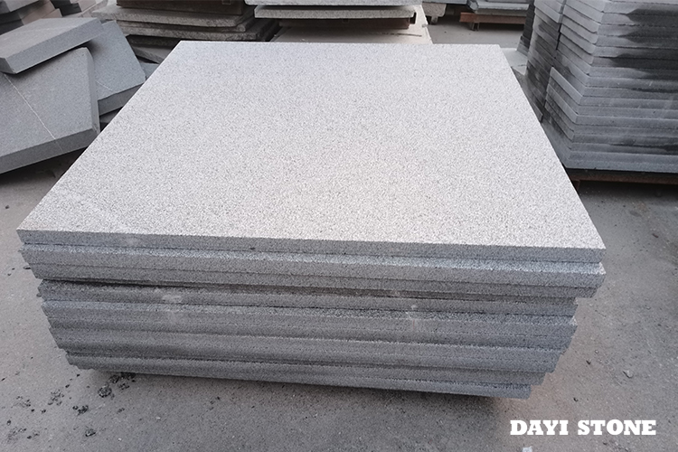 G654-5 Dark Grey Granite Stone Slabs Top flamed others awn 80x80x3cm - Dayi Stone